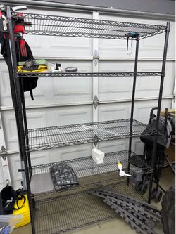 5 tier metal rack 48w 18d 72h