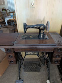 Vintage Singer treadle sewing machine
