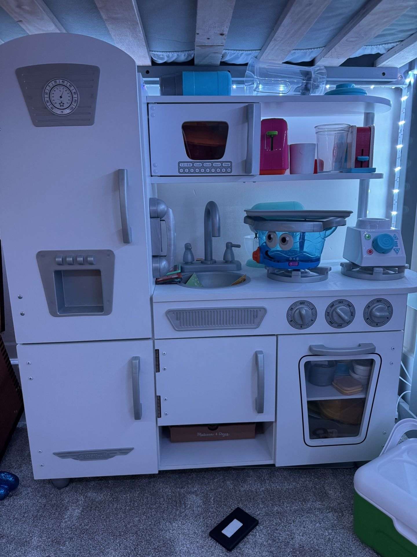 Fully loaded play kitchen 