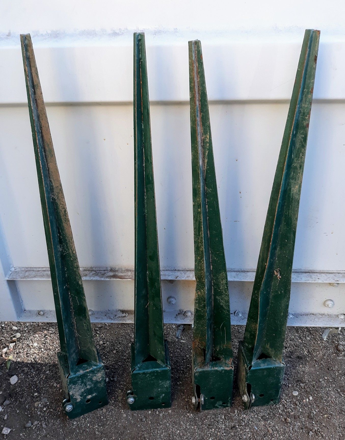 (4) 4x4 Metal Anchor Spike Fence posts - $25 for all 4