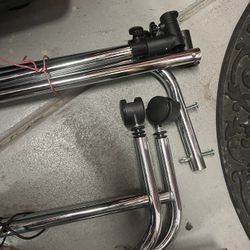 Chrome Clothes Rack $25