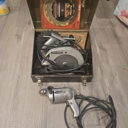 Craftsman Vintage Circular Saw And Drill