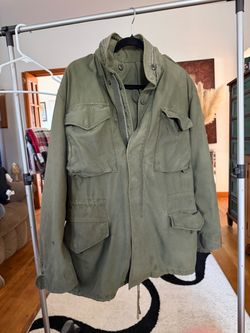 Vintage original 1960 US ARMY M-25 Men's Military Field Jacket (Flak)