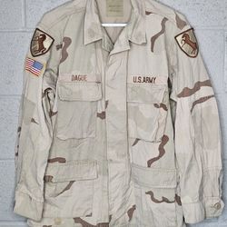 USAF Army Military Desert Camo SHIRT JACKET MEDIUM SHORT 8415-01-(contact info removed)