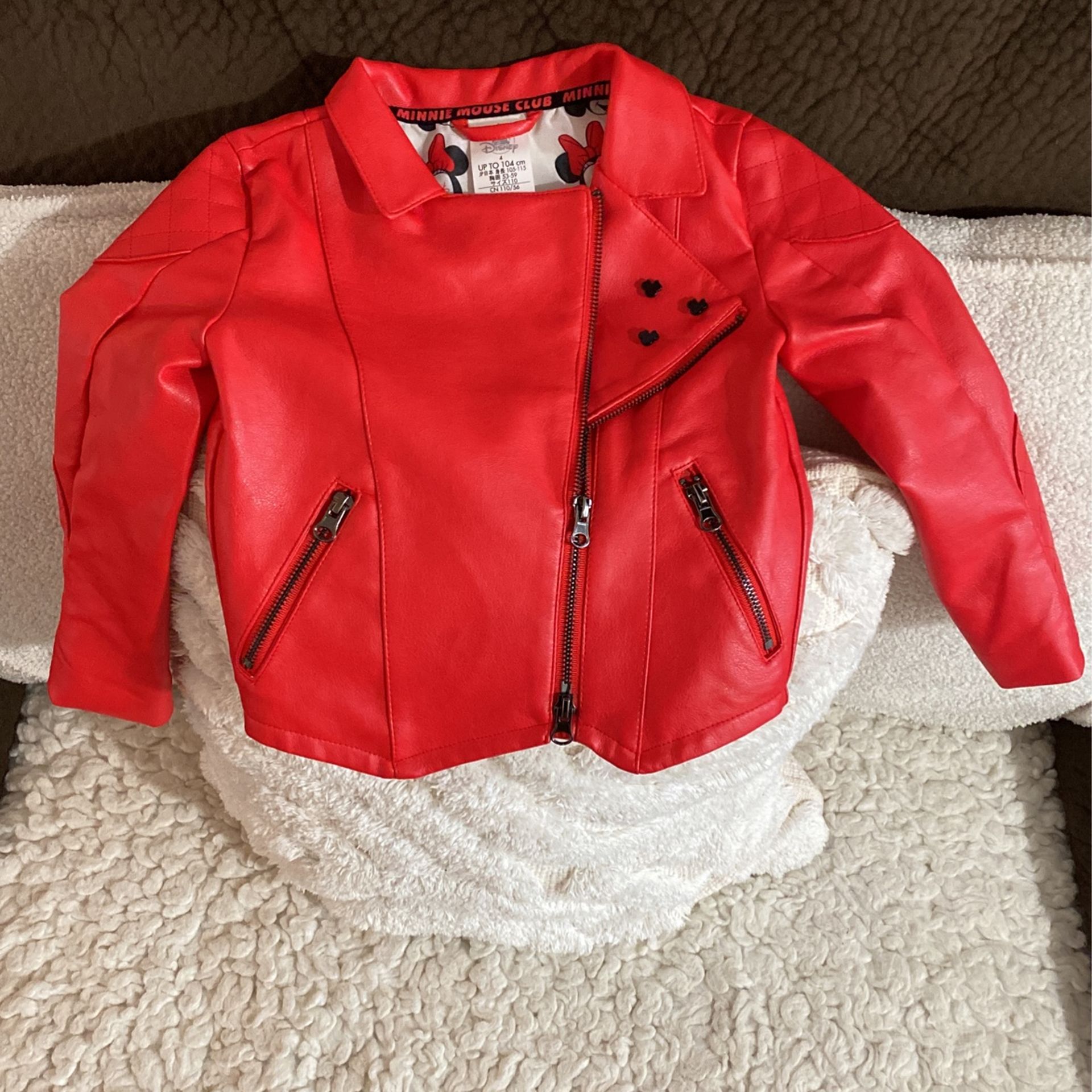 Disney Minnie Mouse Club Leather Jacket