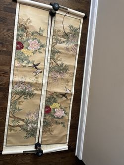 Hand painted Chinese scrolls
