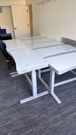 Office desks and chairs