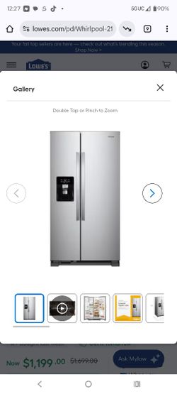 New Fridge Stainless Steel With Ice Maker