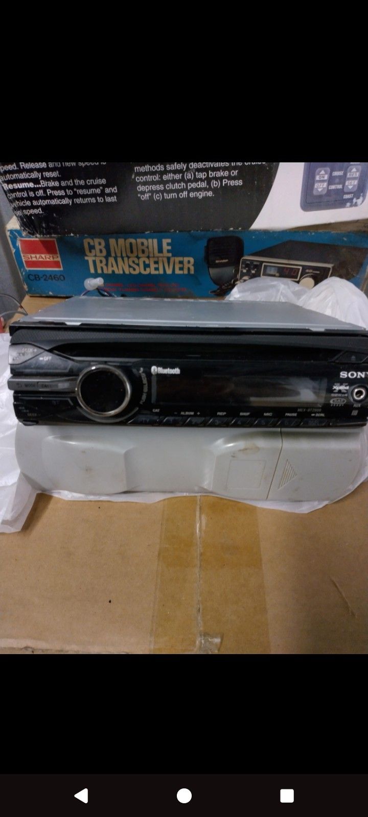 Sony Car Radio Stereo.