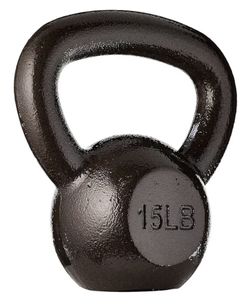 15 lb cast iron kettlebell
