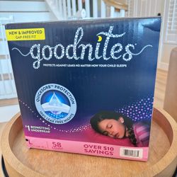 [Free] Girl Goodnites Size Large