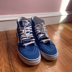 Blue Vans high tops