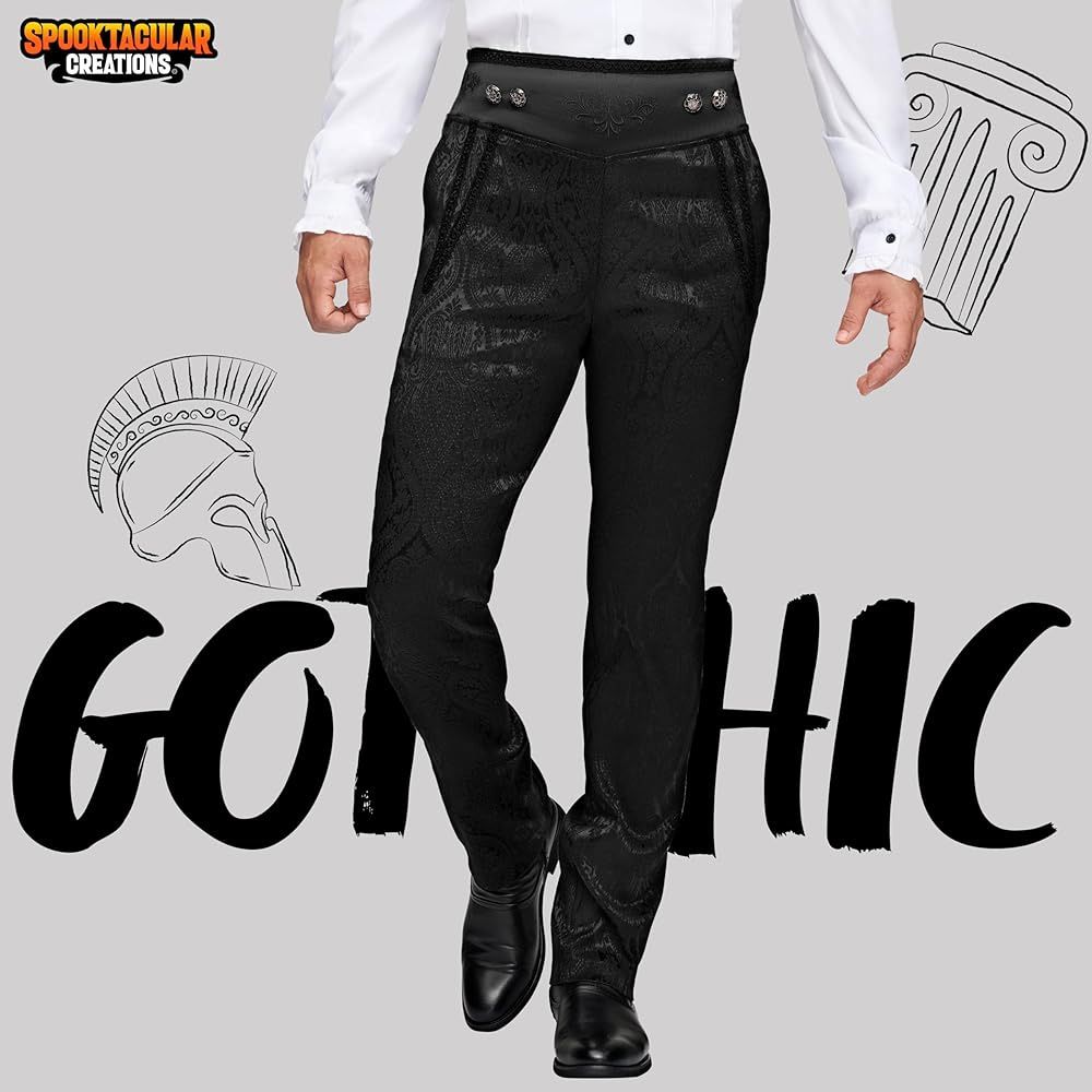 Spooktacular Creations Men's Gothic Pants Large