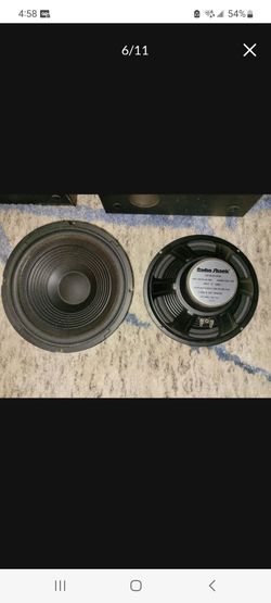 Vintage 10" Inch Radio Shack 40-1014A Woofers Speakers In Excellent Condition Daytona Beach