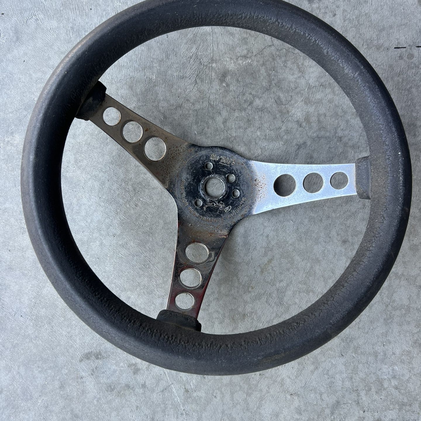パーツ Superior Performance Products \"The 500\" The 500 Superior Performance Products Vintage Steering Wheel