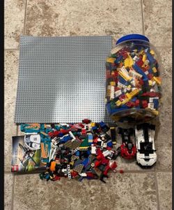 Large LEGO Lot with Baseplate