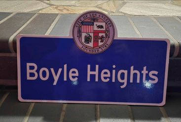 Boyle Heights Aluminum Reflective Street Sign