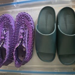 Nike ACG Wildcat + Court Purple Sz 11 And Nike Calm Slide Sandal Sz 12