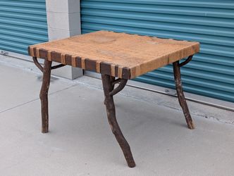 1957 Vintage Studio Crafted Corded Mid Century Dining Table by Reese Wasson