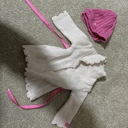 American girl doll knit beanie and sweater 18” doll clothes 