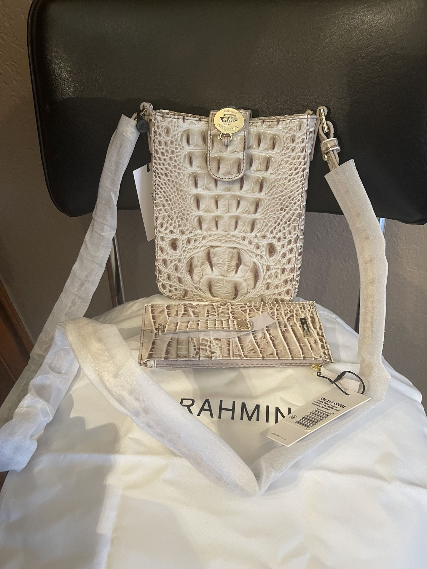 Brahmin Crossbody And Card Holder New