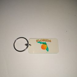 Florida Orange Keychain