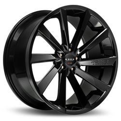26″ KOKO KUTURE WHEELS KAPAN GLOSS BLACK FINISH RIMS
