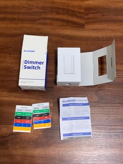 ELEGRP EDM2330 Pushbutton White Dimmer Switch