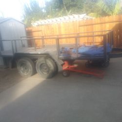 16x7 diamond plate trailer