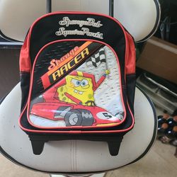 Sponge Bob Square Pants Rollong Backpack/toddler