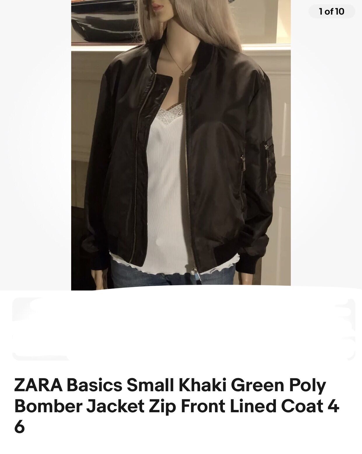 ZARA Bomber Jacket -GREEN 