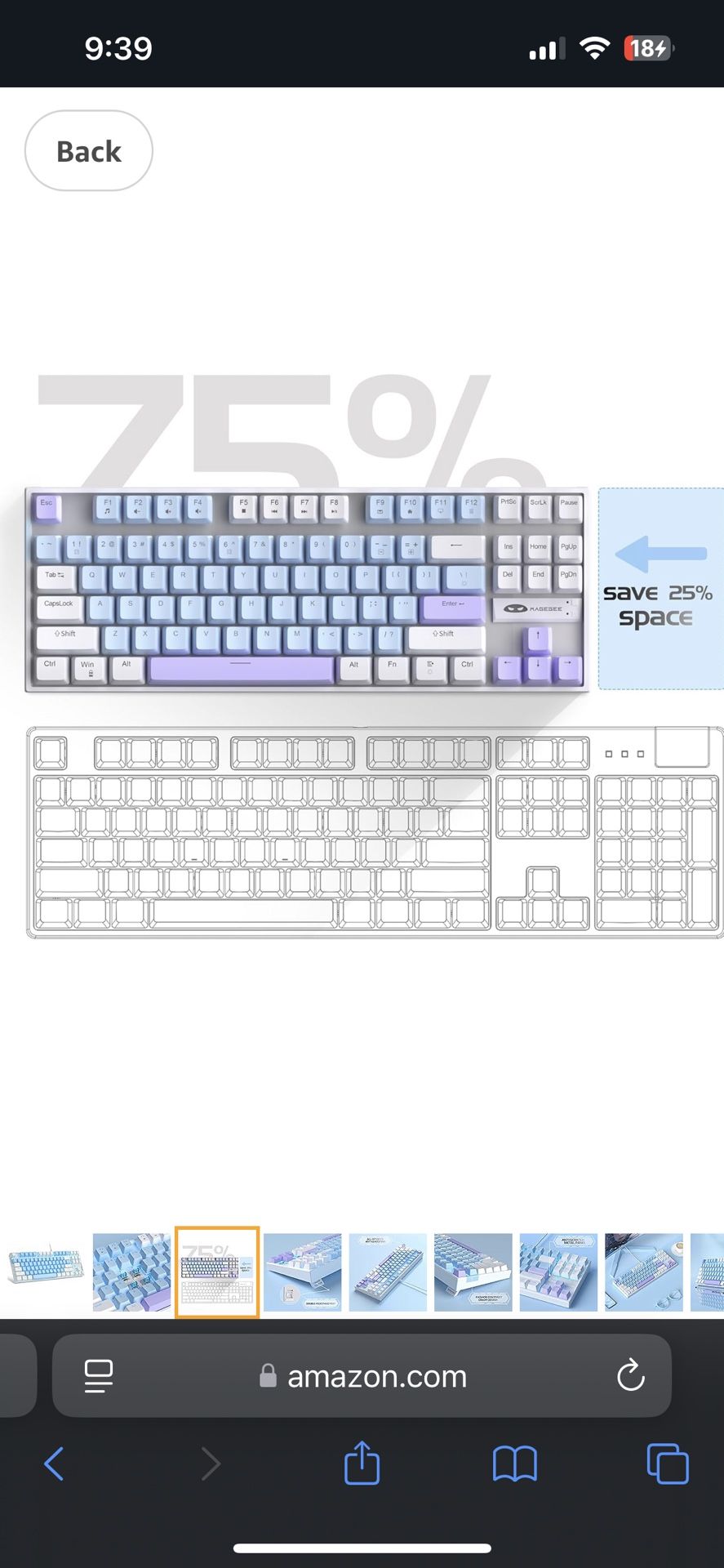 Used Wired Computer Keyboard for Laptop PC