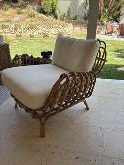 West Elm Rattan Chair