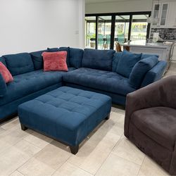 Sectional & ottoman