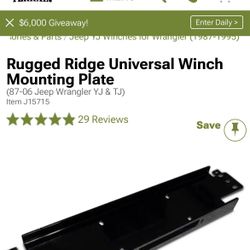 Rugged Ridge Winch Plate
