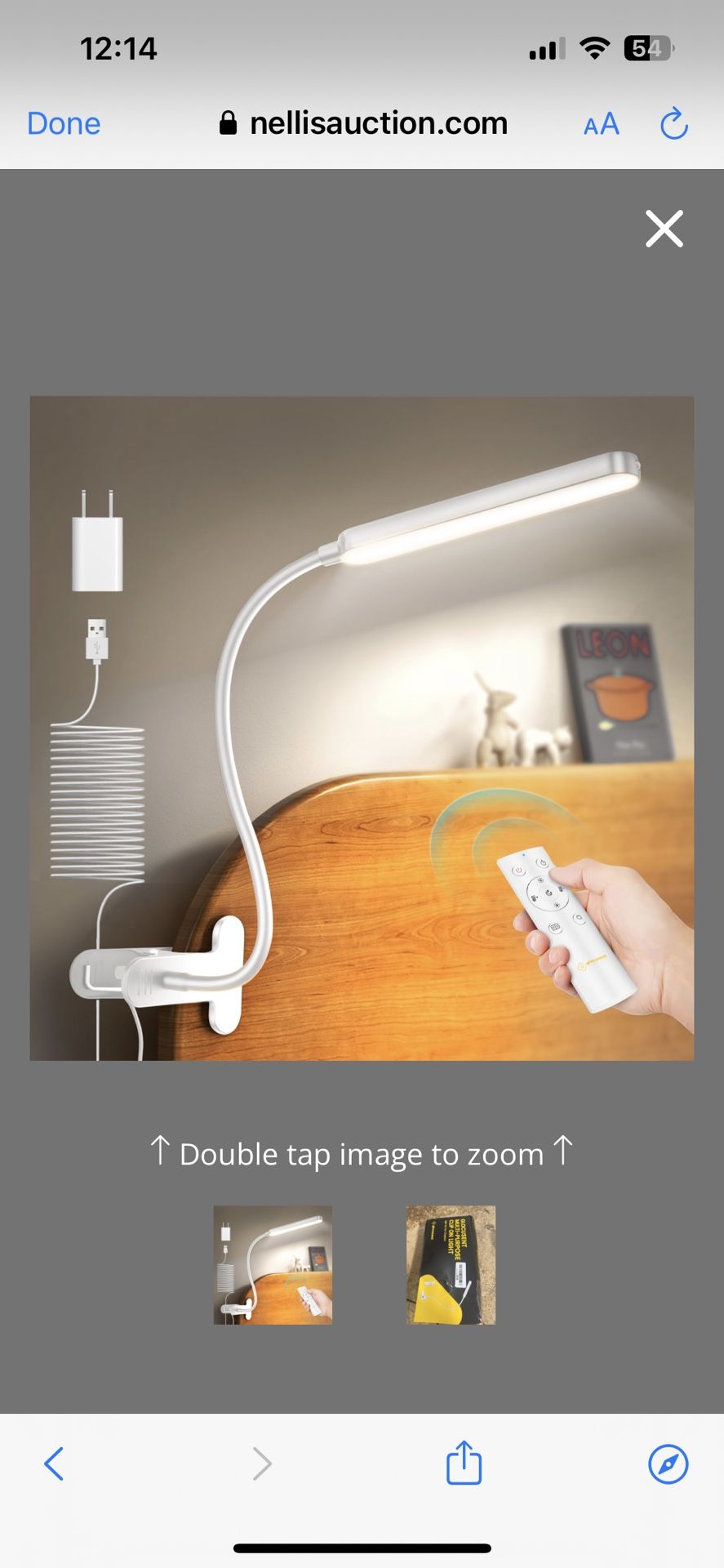 Glocusent 38 LED Clip On Light: 5W Eye Caring Book Lights For Reading At Night - 5 Color & 5 Brightness With A Remote, 30-Min Auto Off Timer, Multi-Pu