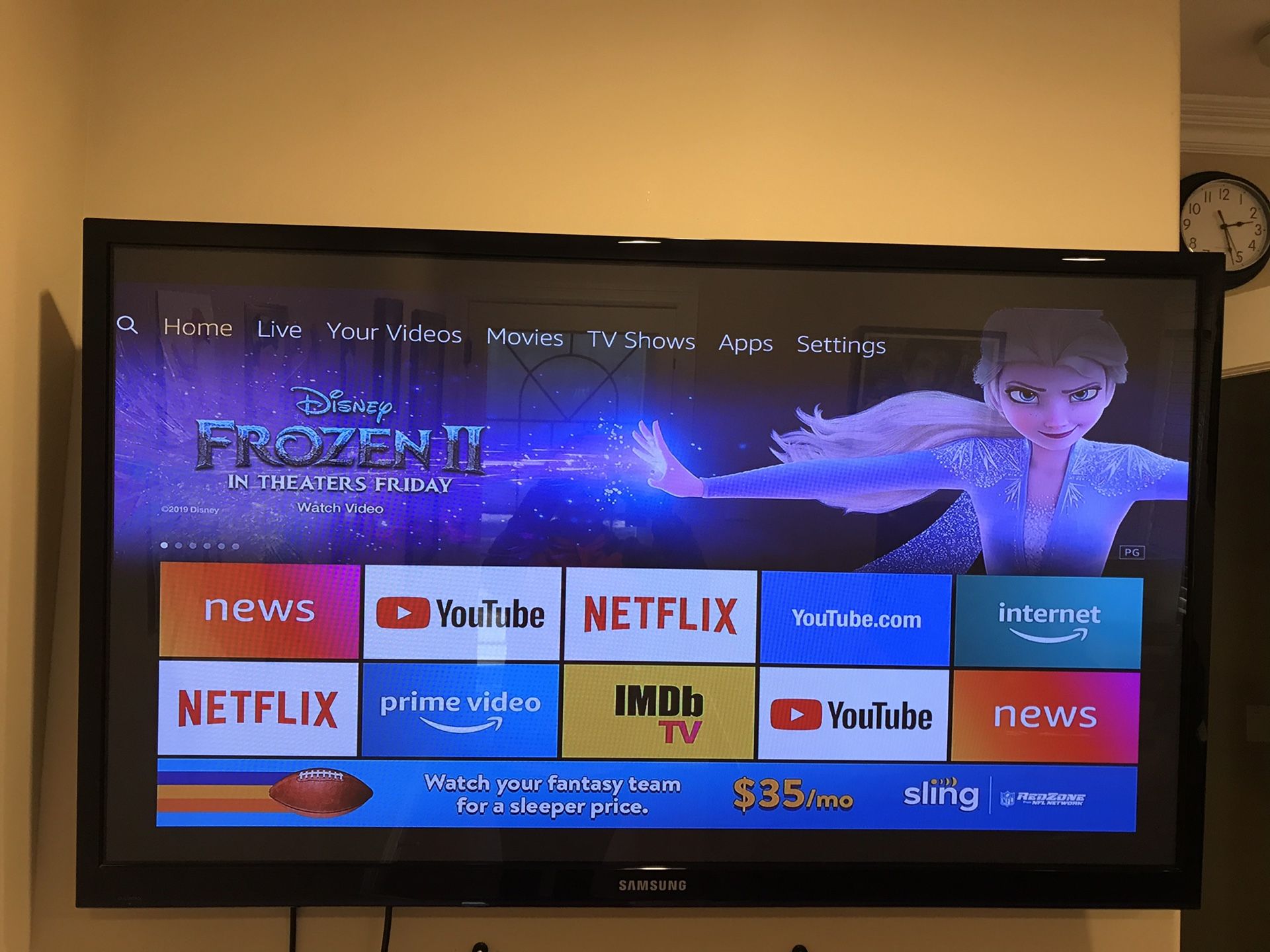 Samsung TV 50” 1080p