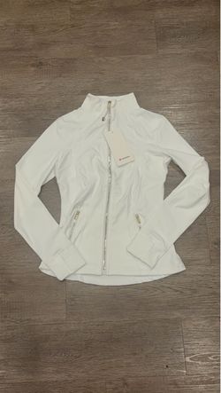Lululemon White Full-Zip Athletic Jacket