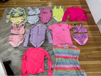 Girl swimsuits and rash guards