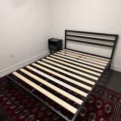 Queen metal bed frame