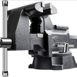 Heavy Duty 4.5 Inch Bench Vise with Anvil and 210 Degree Swivel Base (4 1/2") Brand New D663