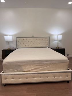 Galaxy Projector Queen Bed Frame