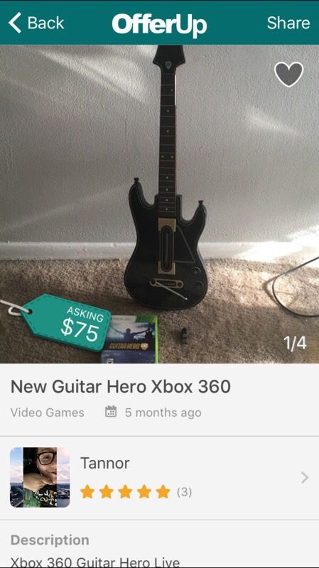 Guitar Hero Xbox 360