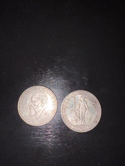 Two Vintage Silver Coins Lot