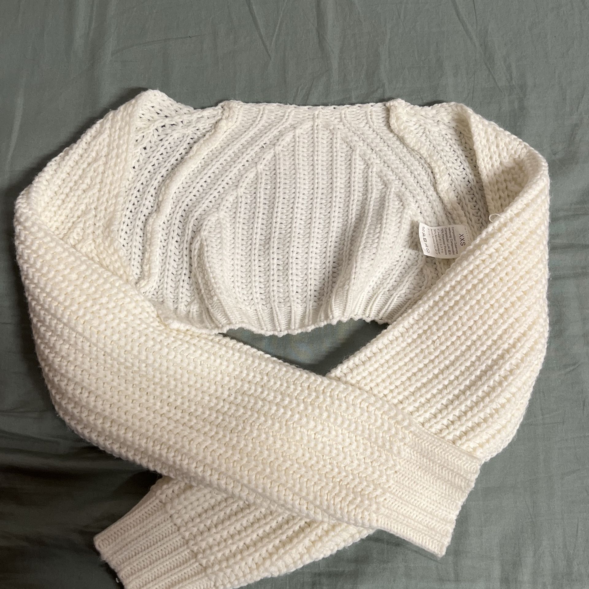 Plain Long Sleeve Minimalist Cropped Cardigan