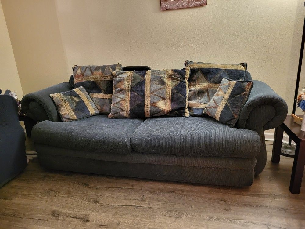 Navy Blue Sleeper Sofa