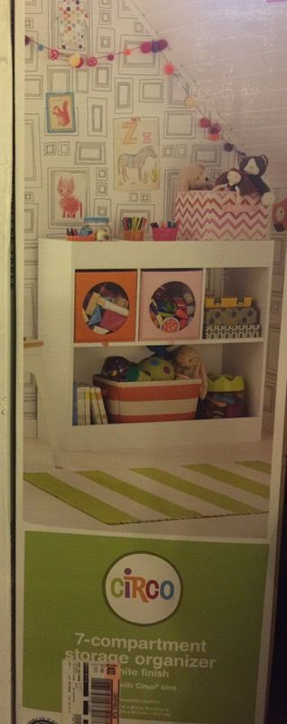 Circo 7 compartment storage organizer white brand new in box assembly required