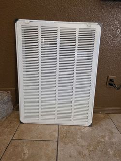 HVAC air filter grille