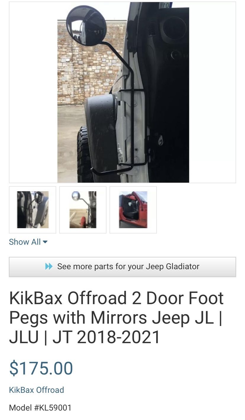 Kikbax Offroad Jeep Mirrors