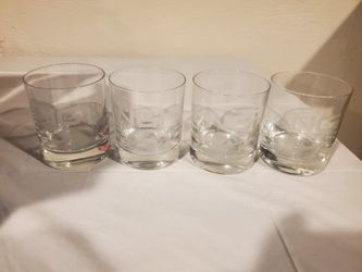 Nike Golf Invitation Sterling Glass Set of 4
